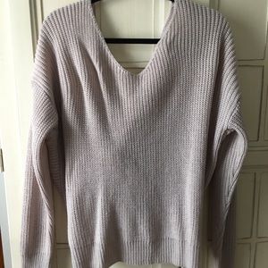 Cream Low-Back Sweater